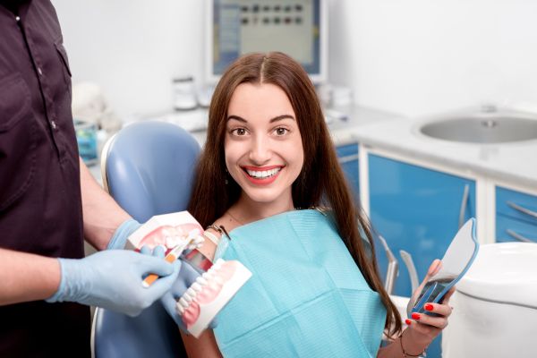 Dental Patient Getting Dental Veneers