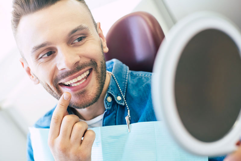 dental patient smiling