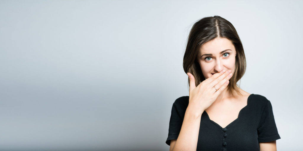 dental patient with missing teeth