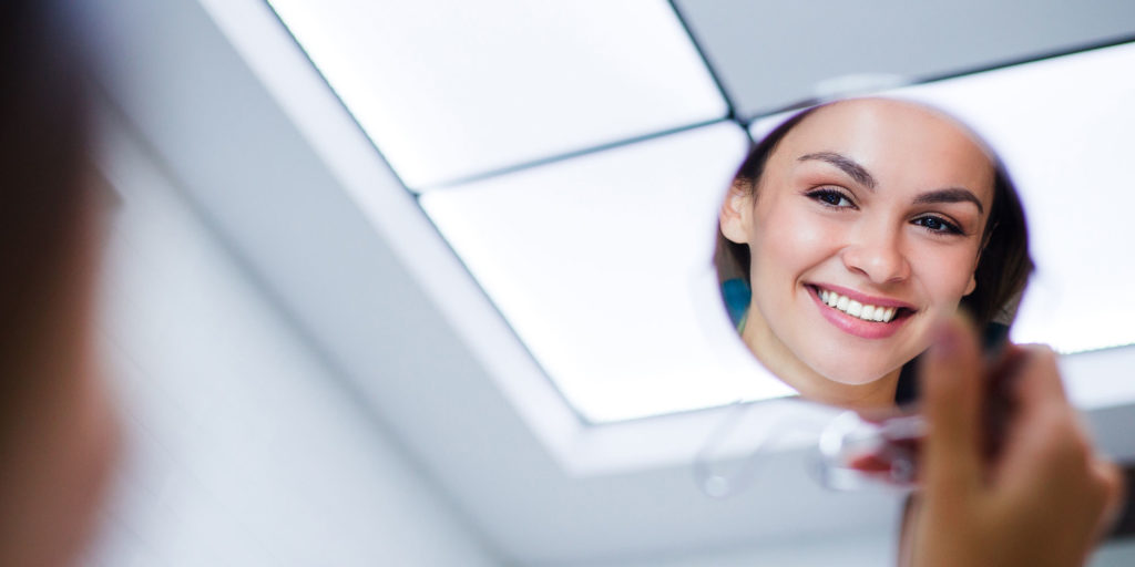 teeth whitening patient smiling